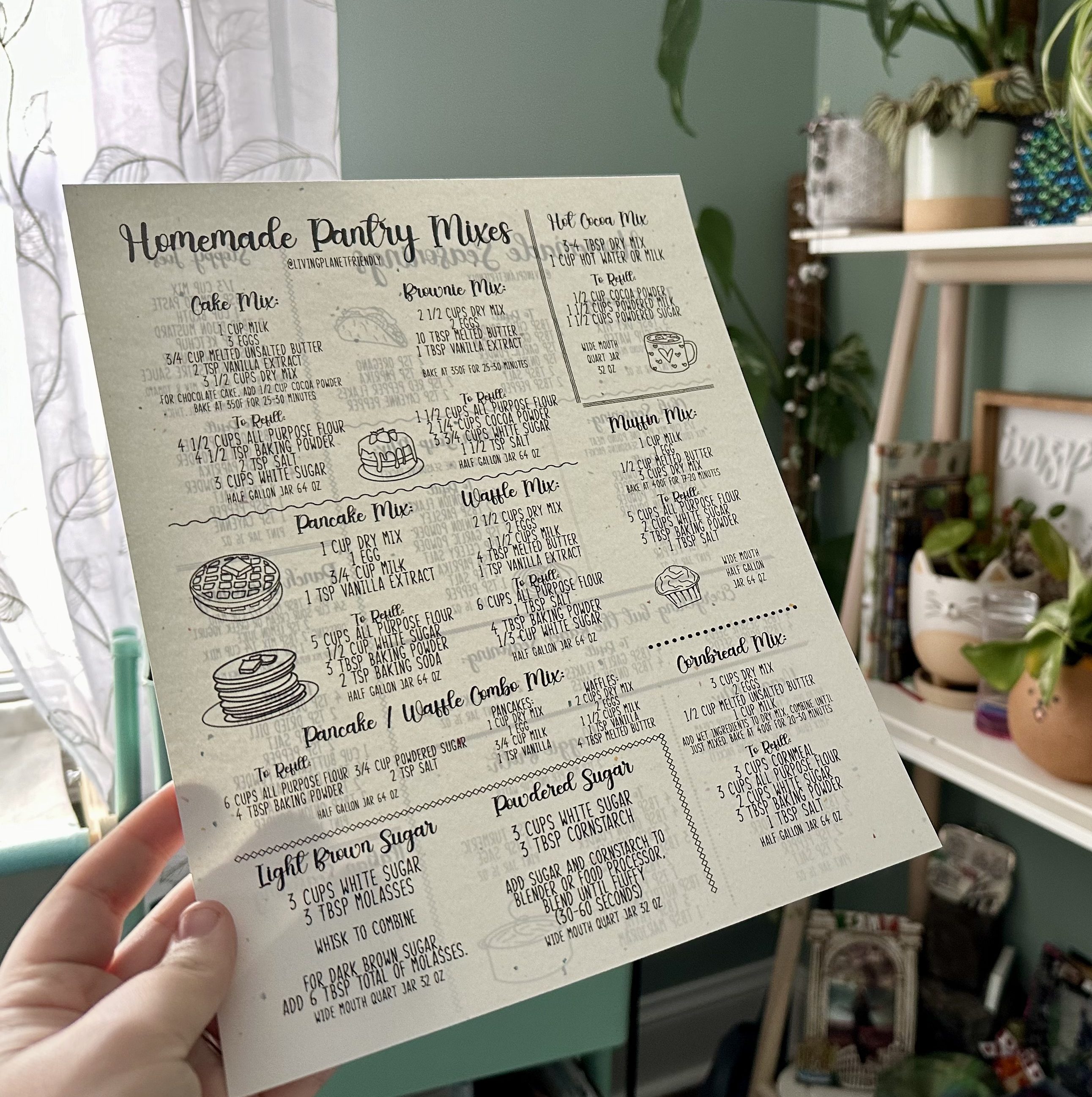 Pantry Recipes Sheet (Digital Product Only) - LivingPlanetFriendly